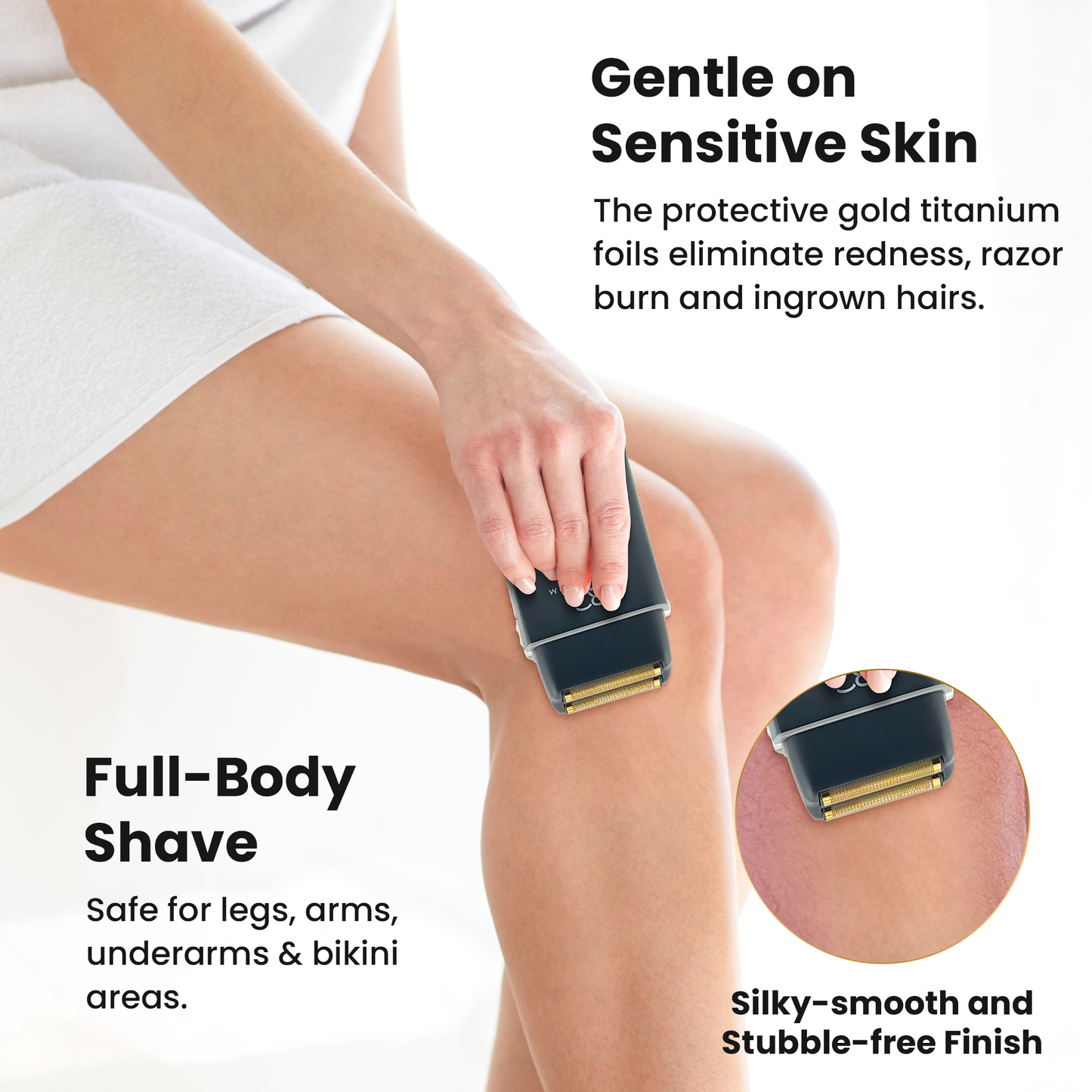 BathGroom Black Titanium Foil Shaver