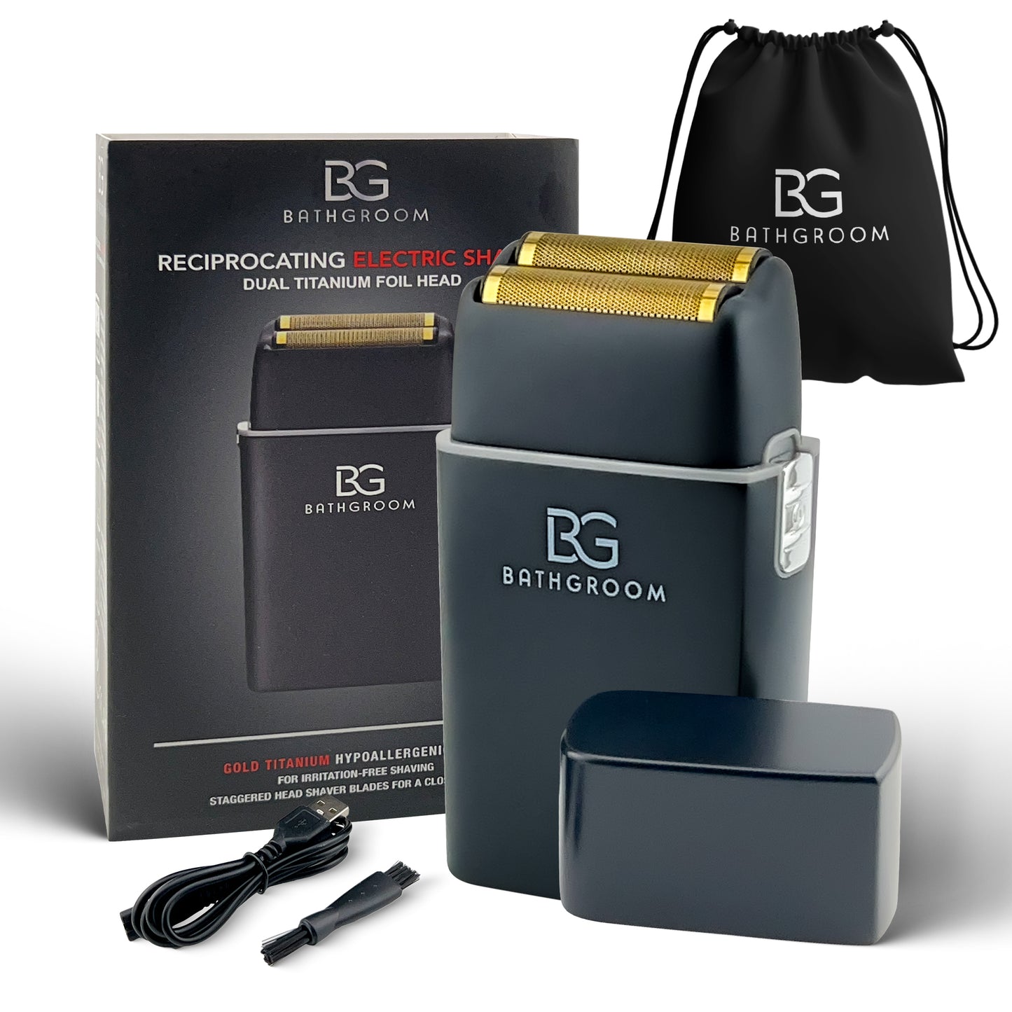 BathGroom Black Titanium Foil Shaver