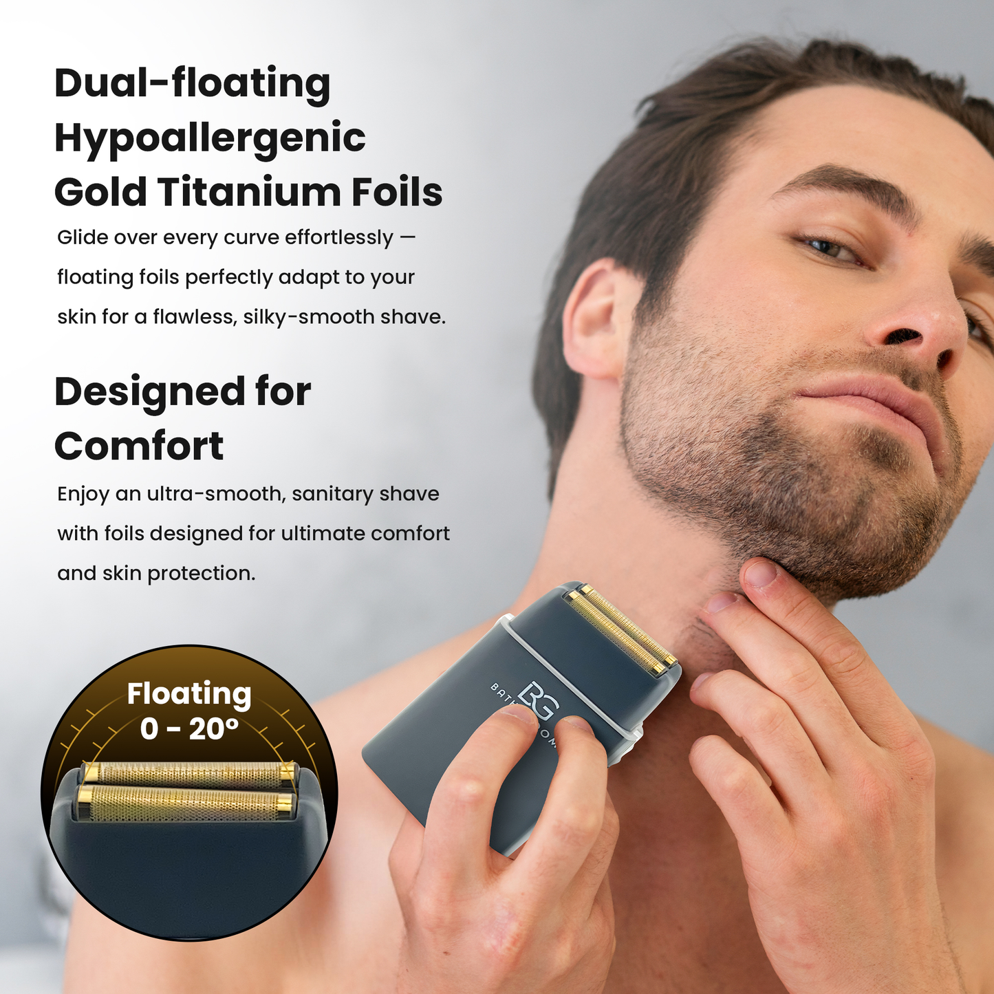 BathGroom Black Titanium Foil Shaver